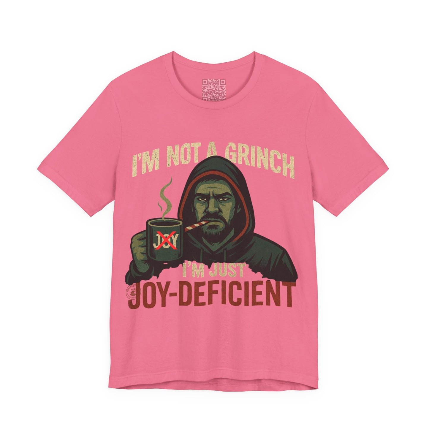 "I’m Not a Grinch, I’m Just Joy-Deficient" Funny Holiday T-Shirt – Bella Canvas 3001