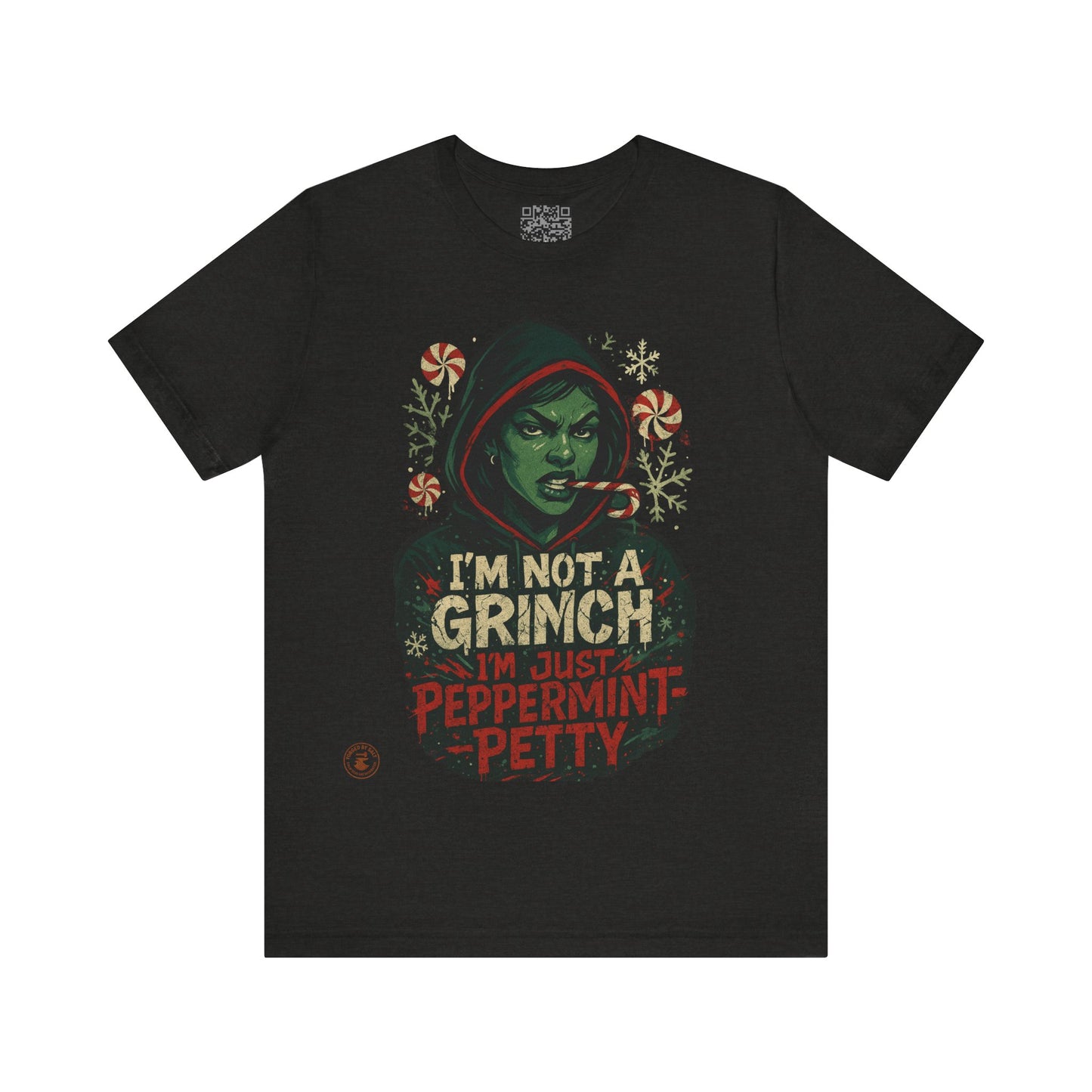 Festive Grinch Tee, Unisex Christmas Shirt, Holiday Humor Tee, Fun Winter Apparel, Unique Gift for Grinch Fans, Peppermint Petty Shirt