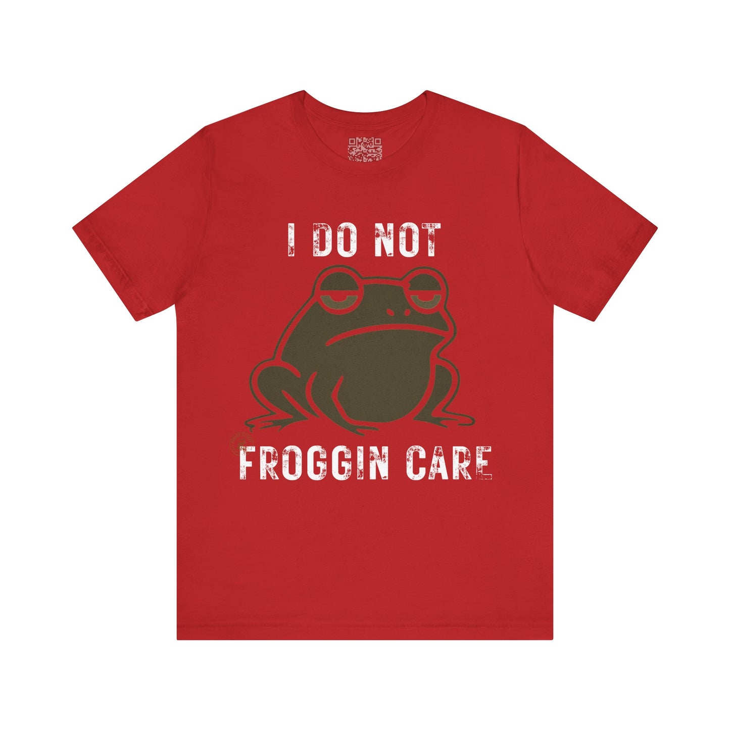 I Do Not Froggin’ Care T-Shirt – Funny Grumpy Frog Graphic Tee
