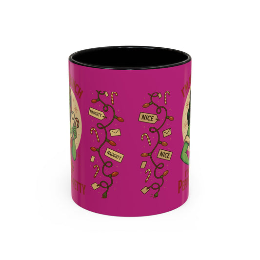 Festive Peppermint Coffee Mug, Holiday Gift, Fun Christmas Mug, Grinch Inspired, Cute Peppermint Patty Theme, Quirky Winter Cup