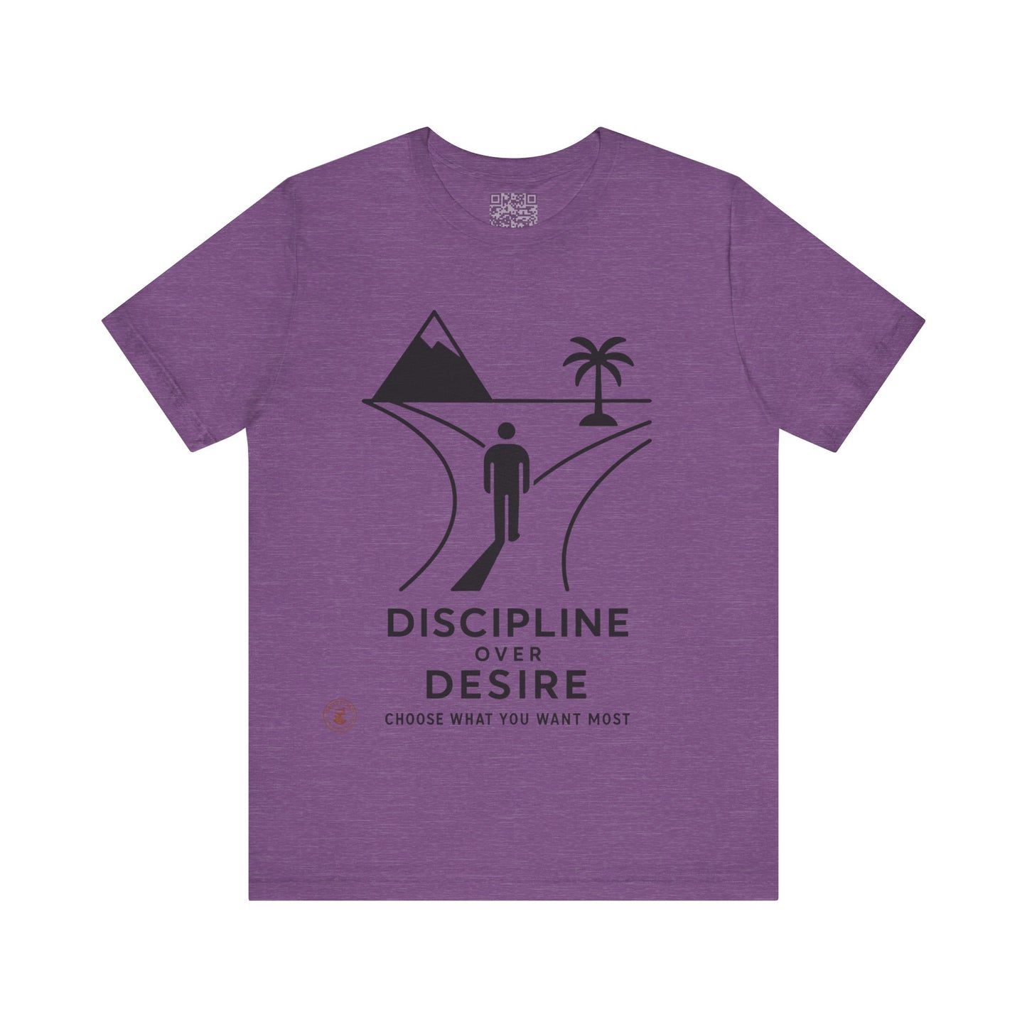 🧭 Discipline Over Desire – Motivational T-Shirt