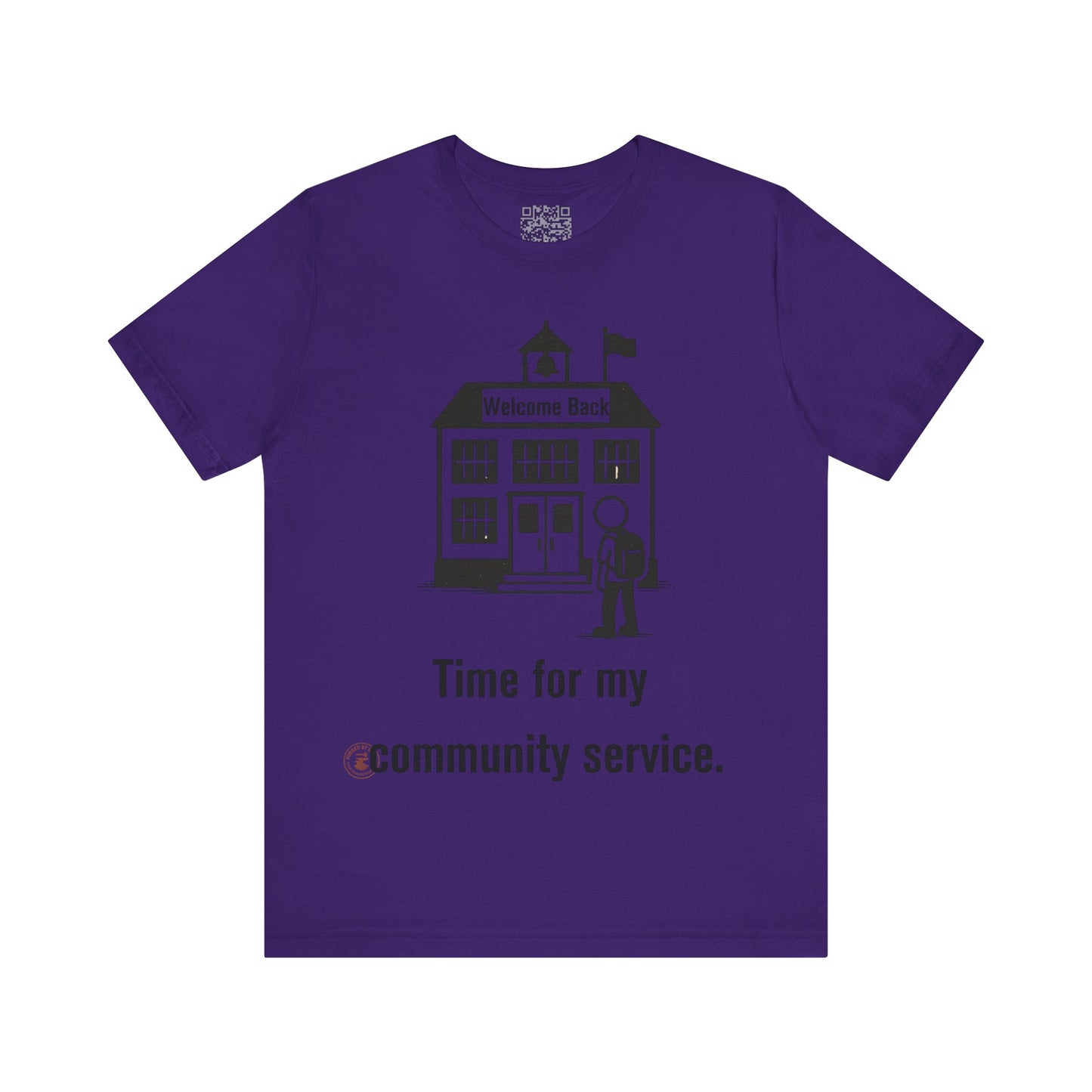 "Time for My Community Service" – Funny Back-to-School T-Shirt