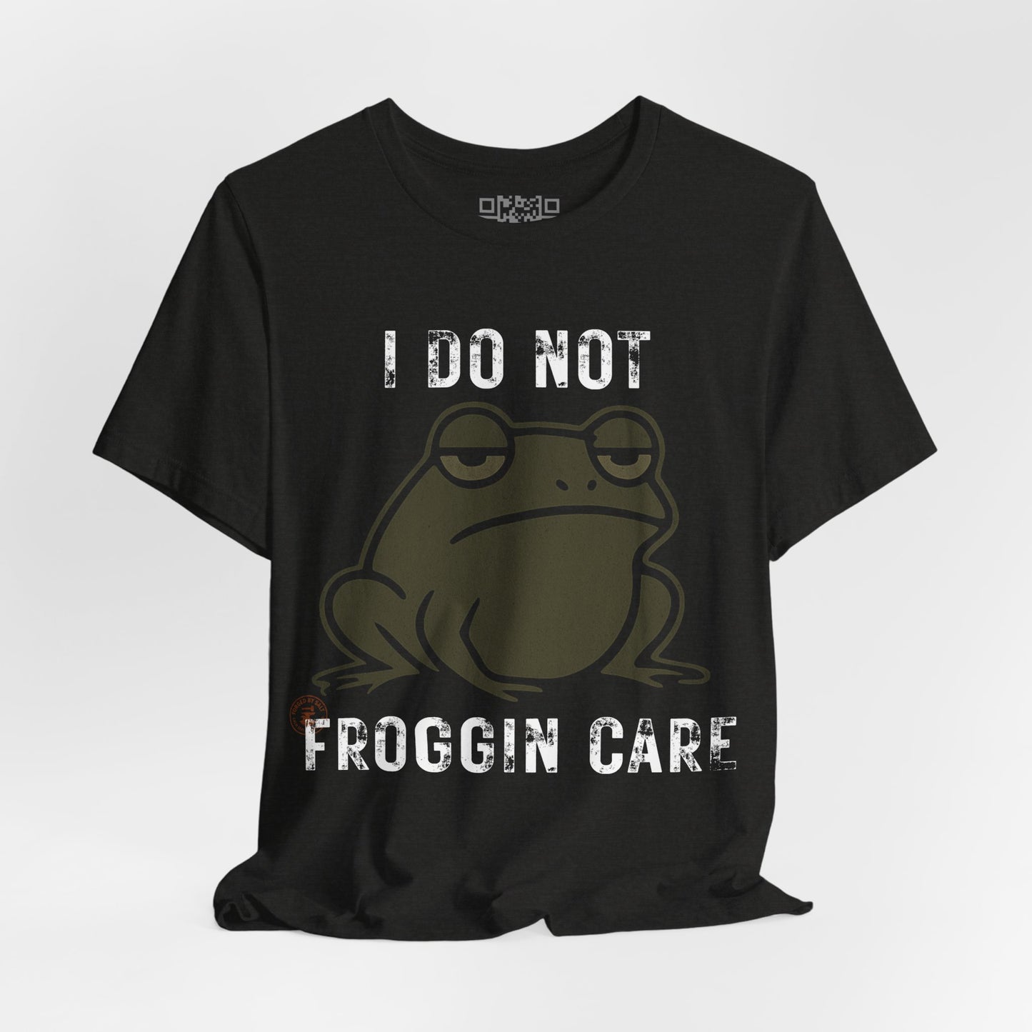 I Do Not Froggin’ Care T-Shirt – Funny Grumpy Frog Graphic Tee