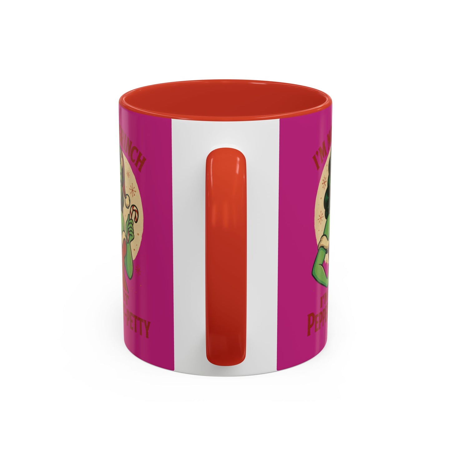 Festive Peppermint Coffee Mug, Holiday Gift, Fun Christmas Mug, Grinch Inspired, Cute Peppermint Patty Theme, Quirky Winter Cup