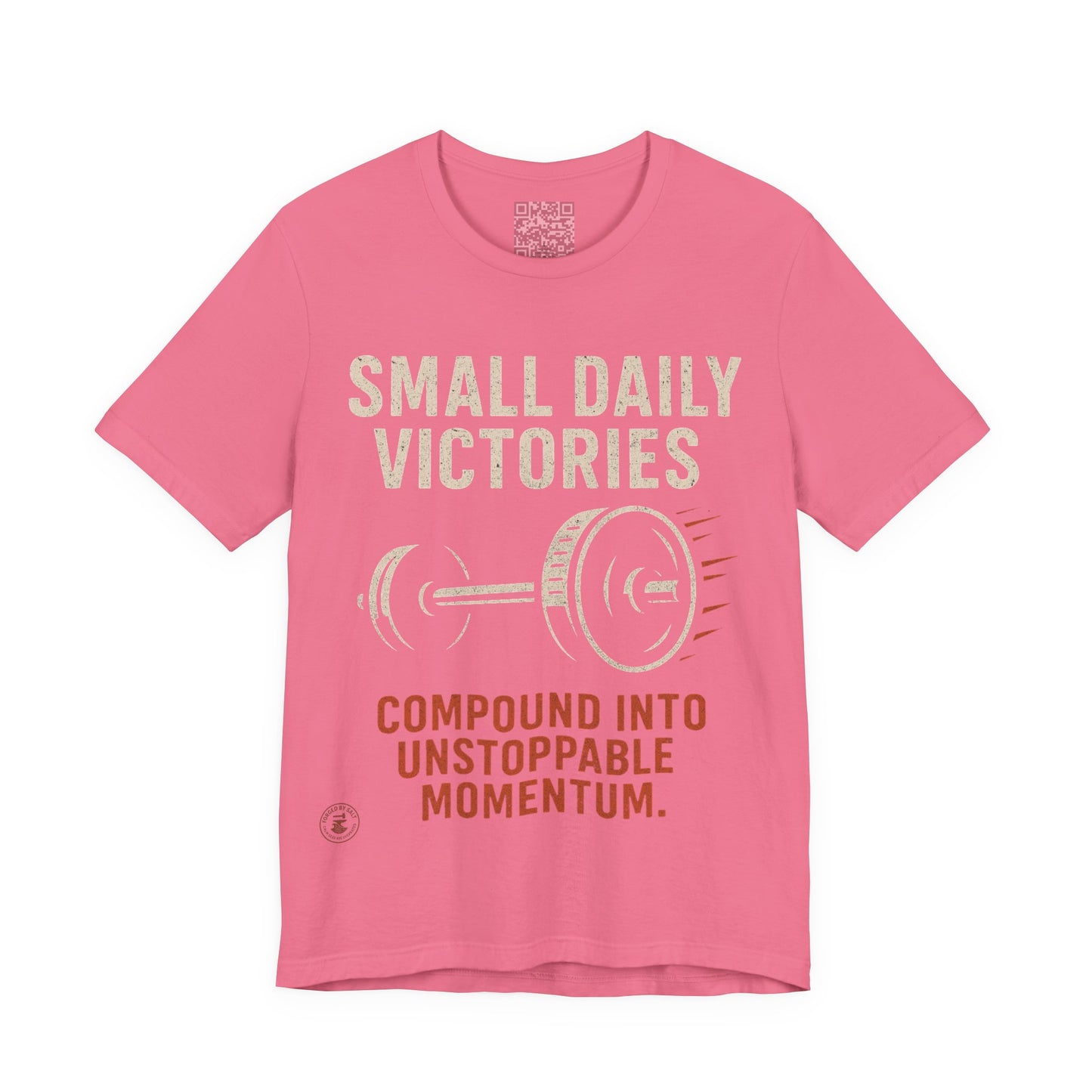 Small Daily Victories Momentum Tee - Motivational Gym Tee - Bella Canvas 3001