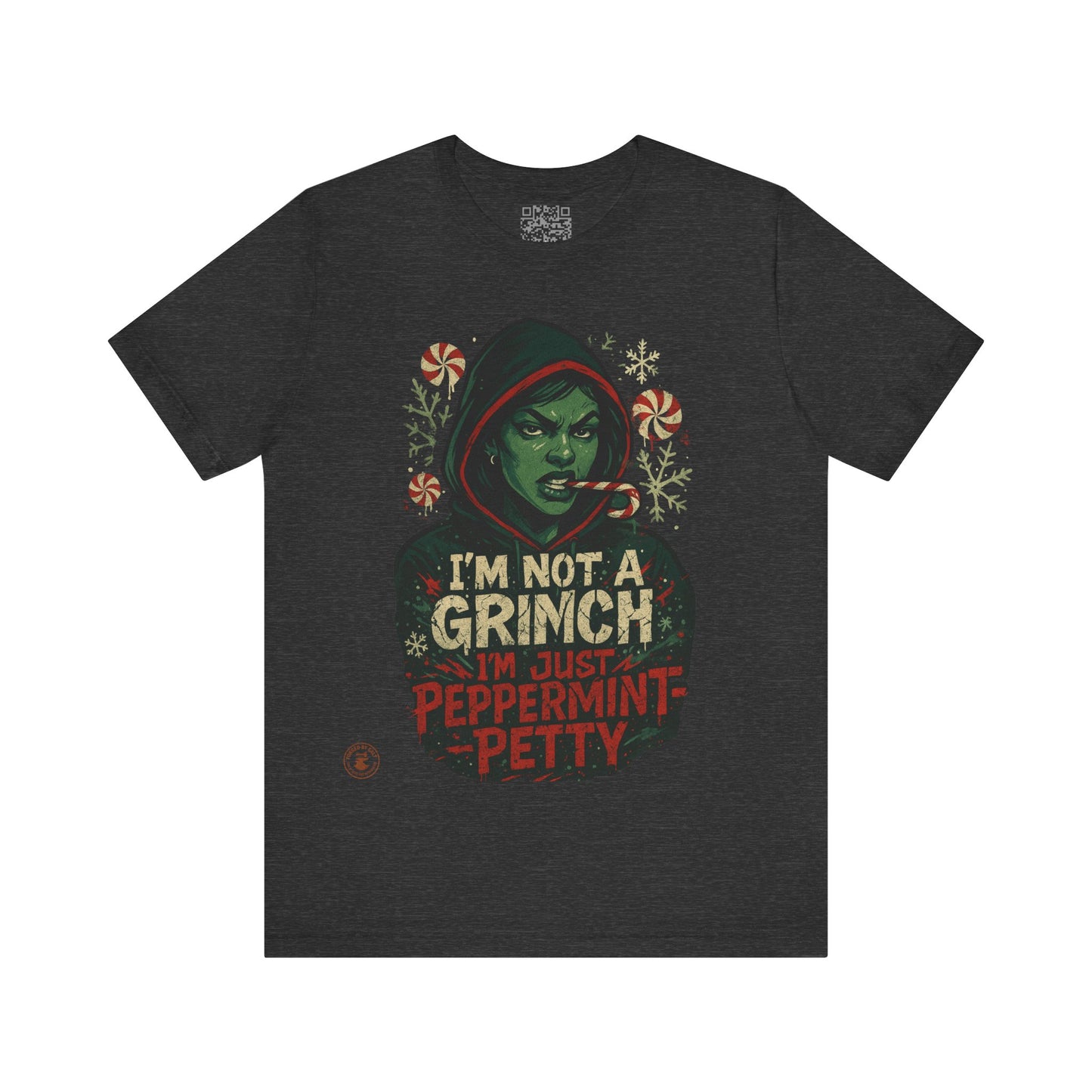 Festive Grinch Tee, Unisex Christmas Shirt, Holiday Humor Tee, Fun Winter Apparel, Unique Gift for Grinch Fans, Peppermint Petty Shirt