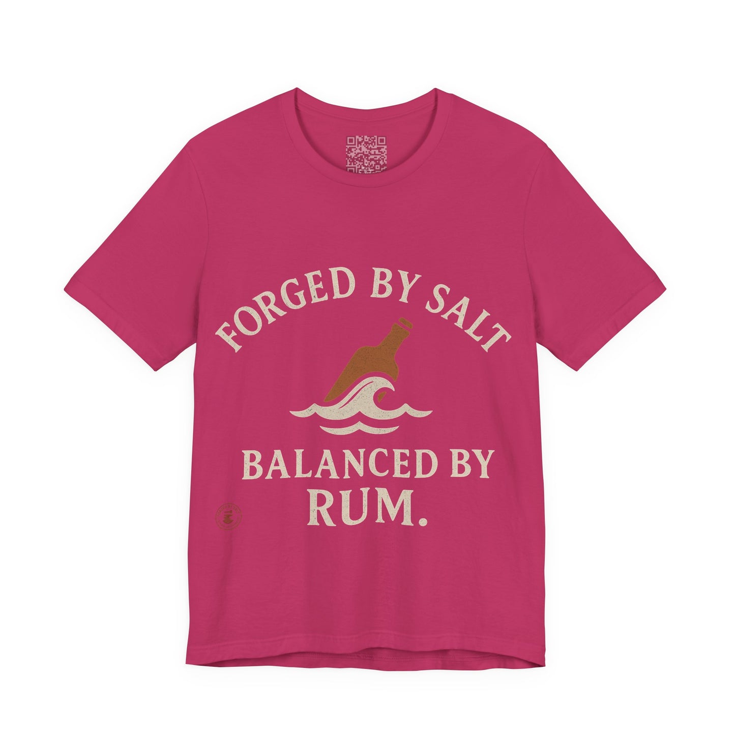 ⚓ “Forged by Salt, Balanced by Rum” – Nautical Lifestyle Tee, Coastal Vibe Tee, Gift for Sailors, Casual Wear
