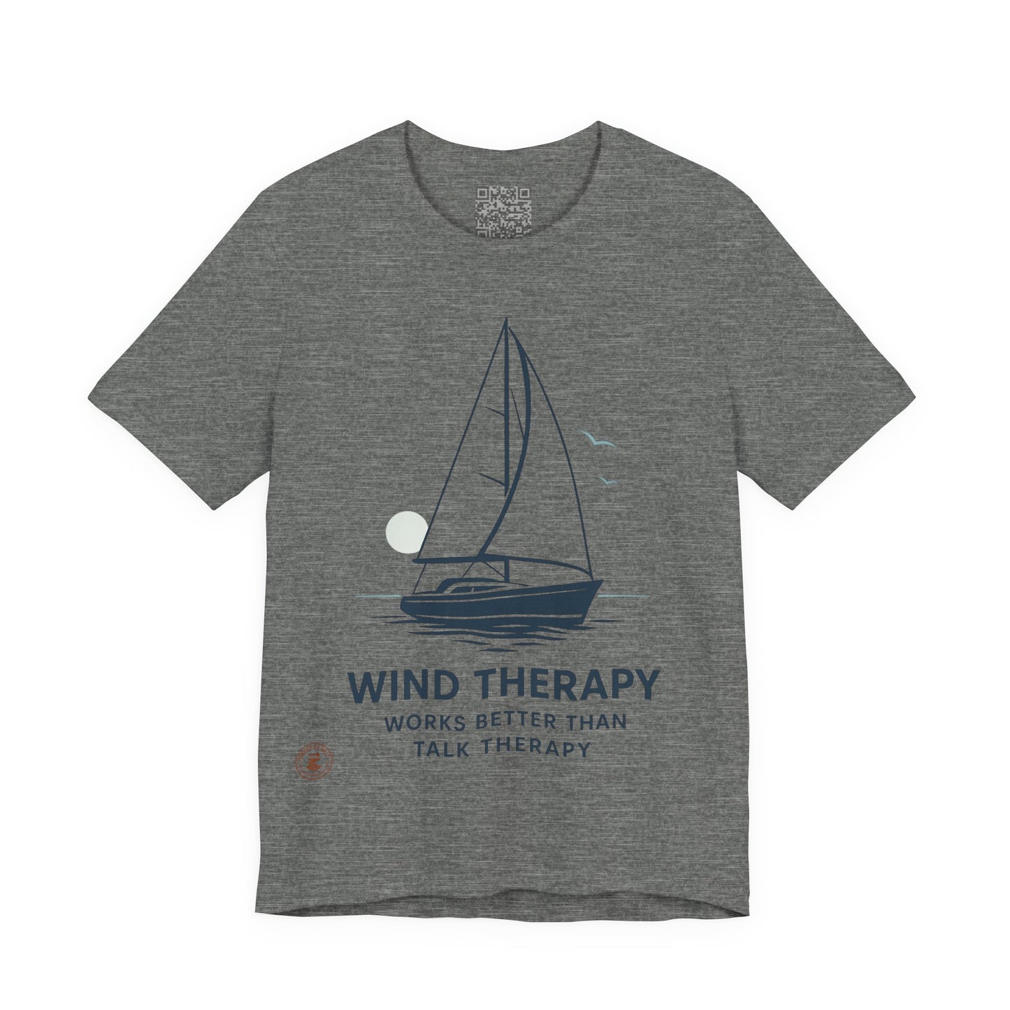 🌬️ “Wind Therapy – Works Better Than Talk Therapy” – Nautical Lifestyle Tee