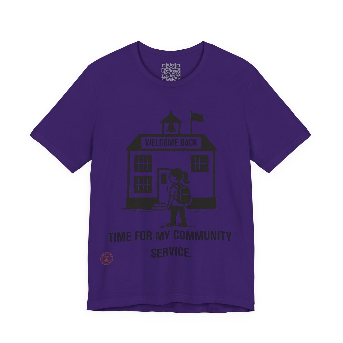 Funny Back-to-School Tee – “Time for My Community Service”
