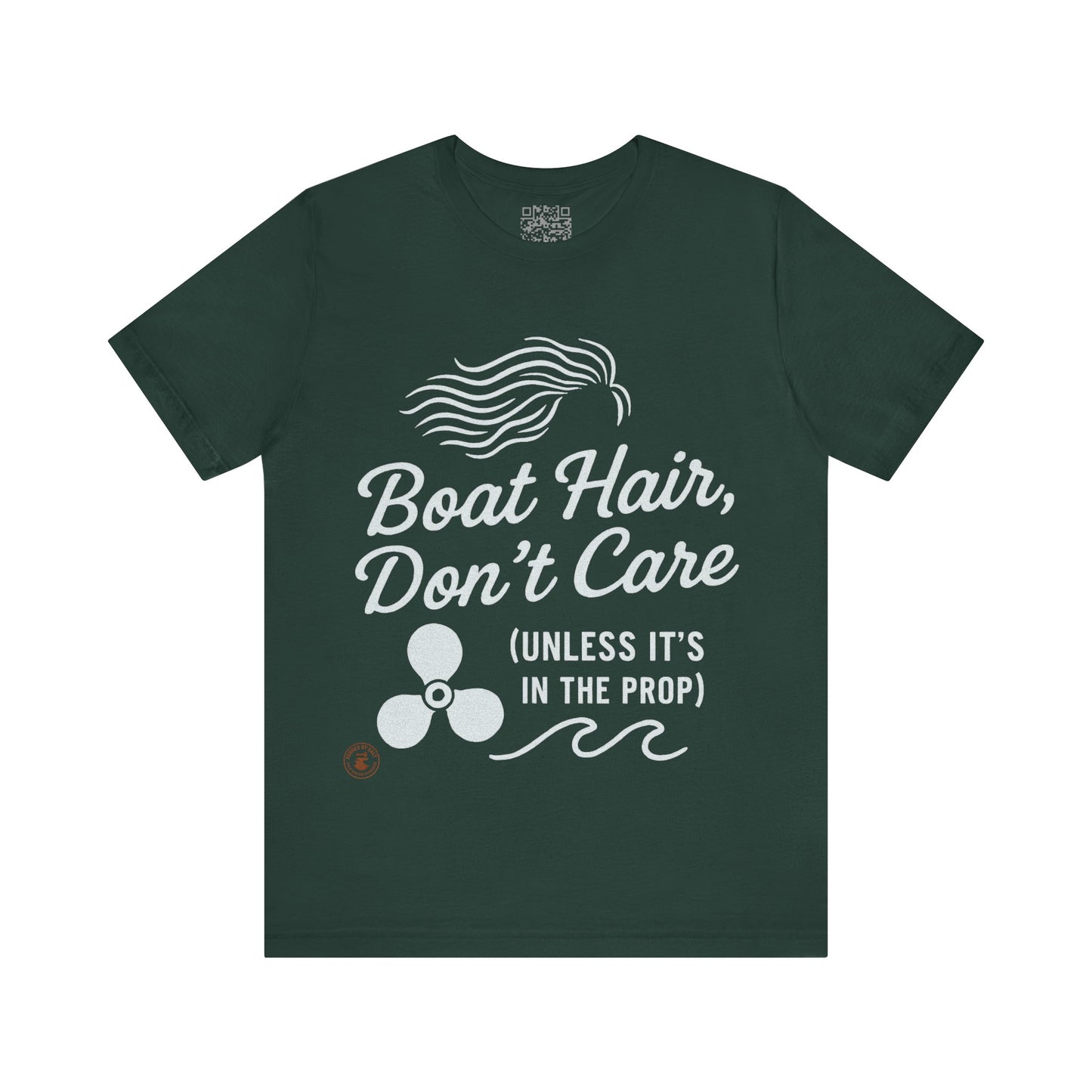 Boat Hair, Don’t Care (Unless It’s in the Prop) – Nautical Humor Tee