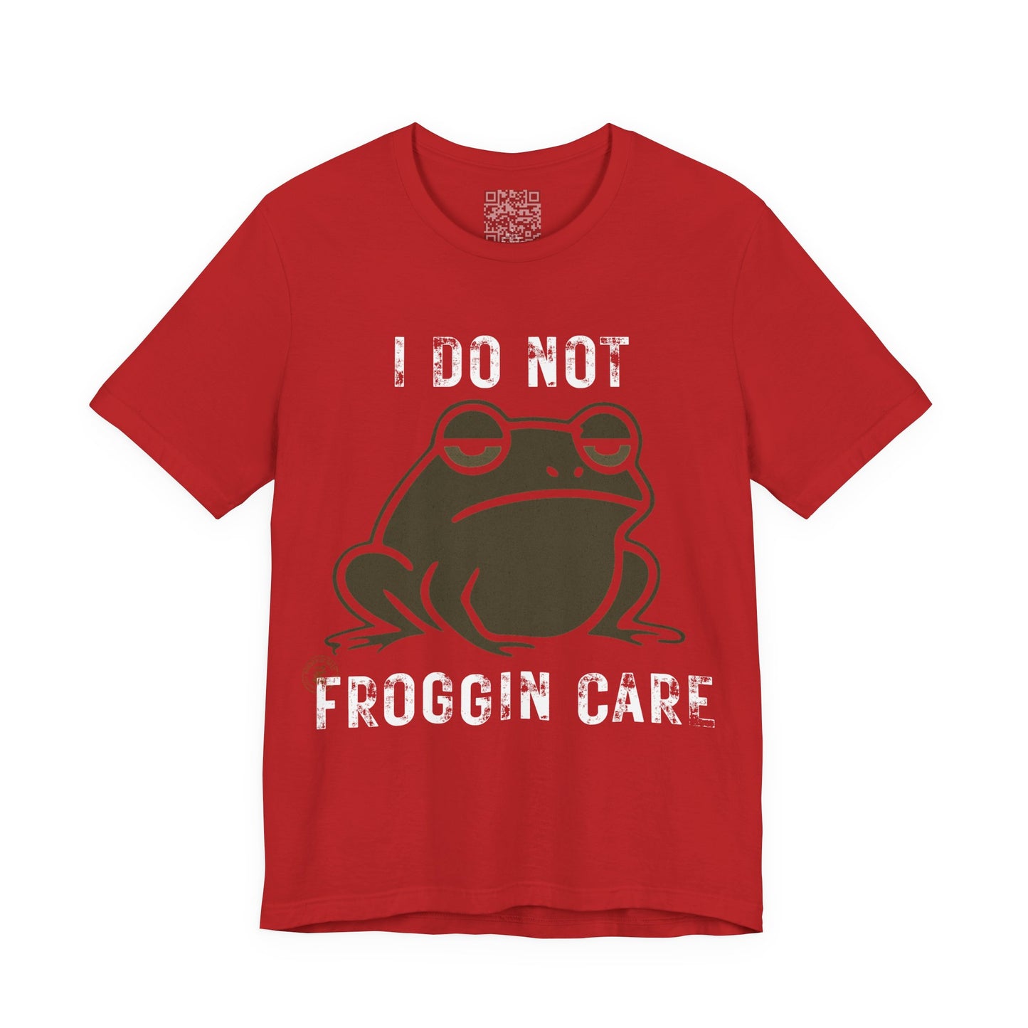 I Do Not Froggin’ Care T-Shirt – Funny Grumpy Frog Graphic Tee