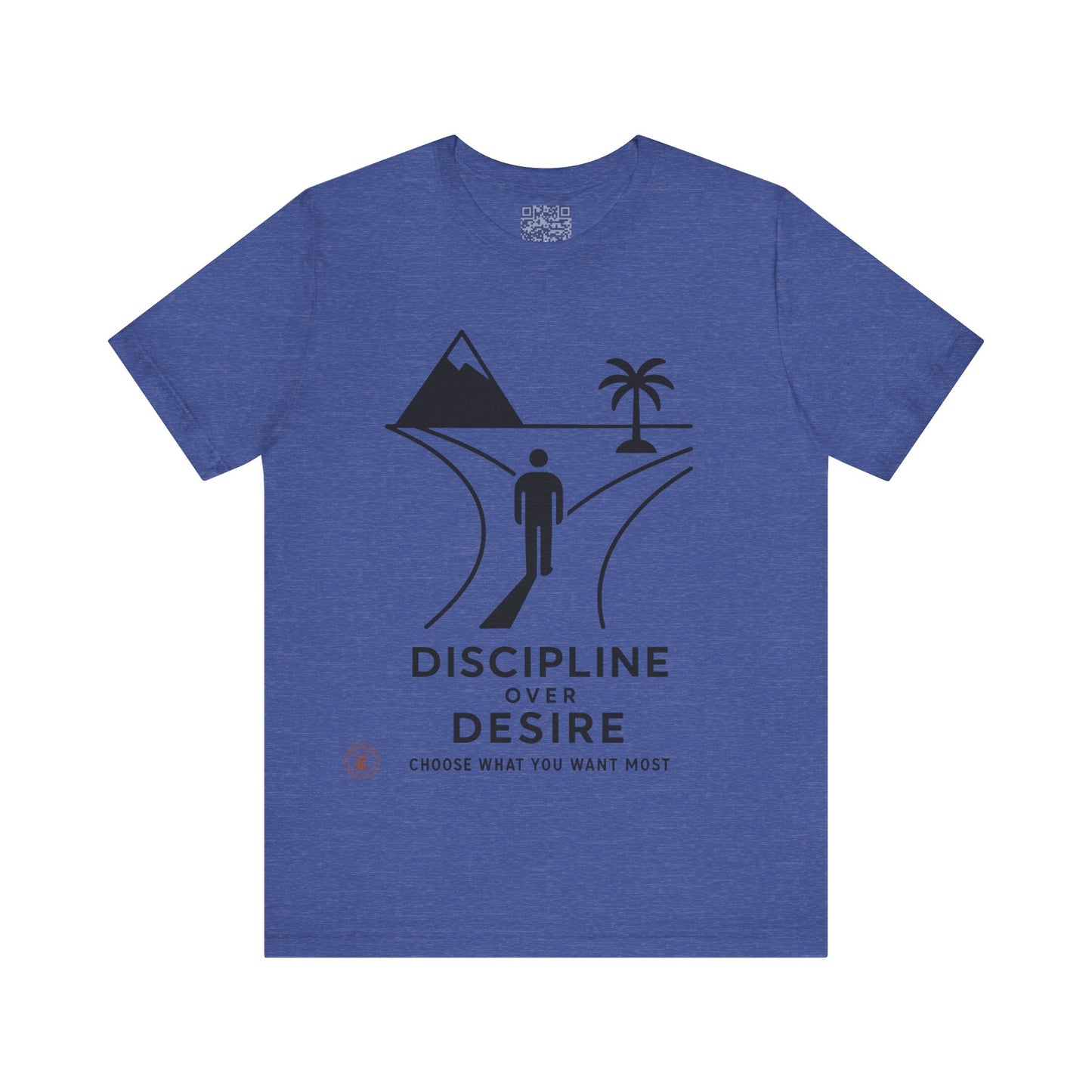 🧭 Discipline Over Desire – Motivational T-Shirt