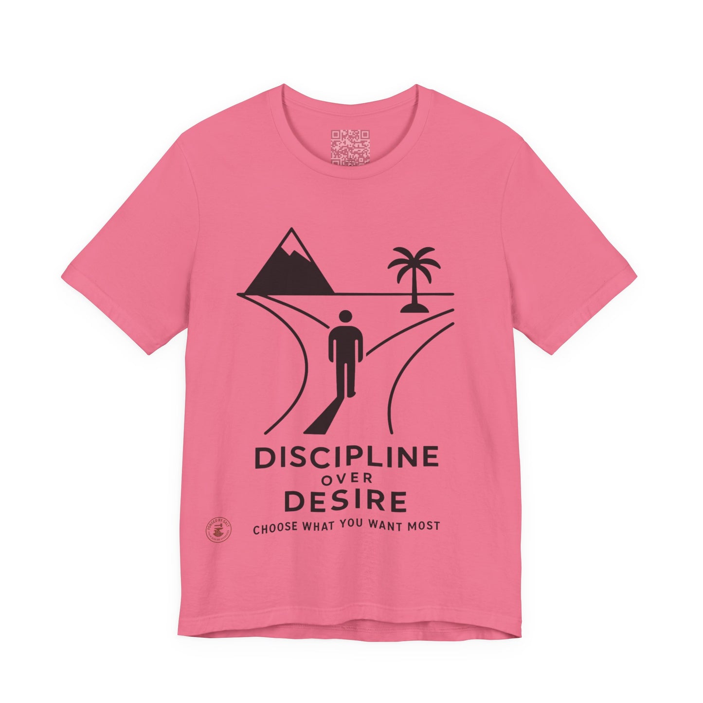 🧭 Discipline Over Desire – Motivational T-Shirt