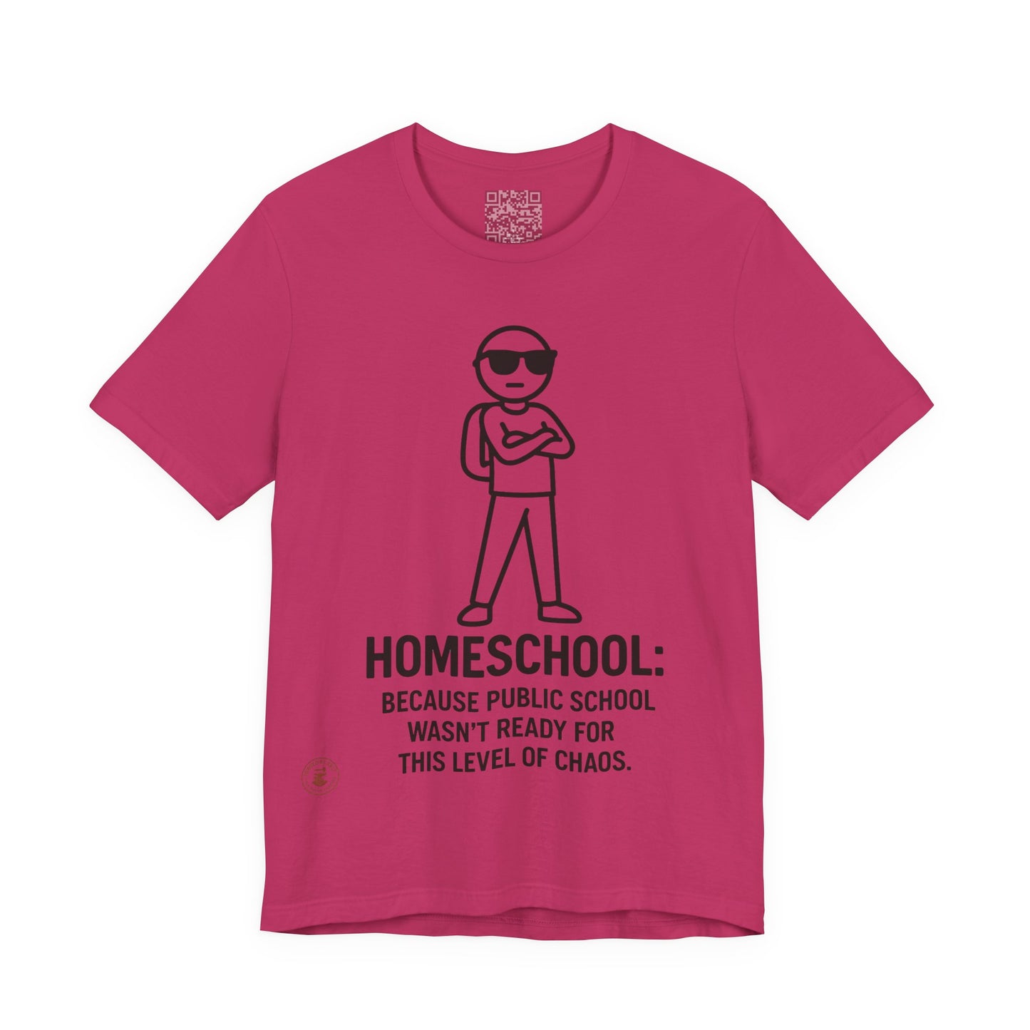 Homeschool Chaos Champion – Funny Unisex Tee