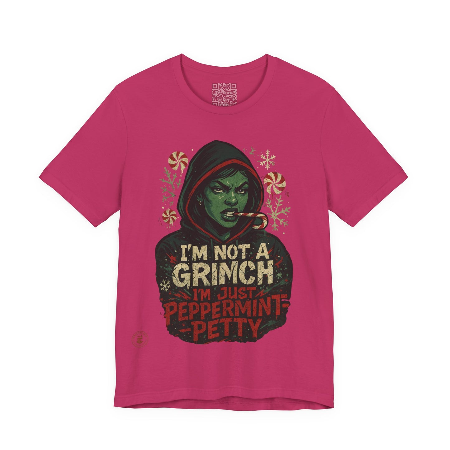 Festive Grinch Tee, Unisex Christmas Shirt, Holiday Humor Tee, Fun Winter Apparel, Unique Gift for Grinch Fans, Peppermint Petty Shirt